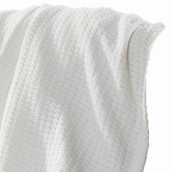 Nyx Twin Size Ultra Soft White Thermal Blanket