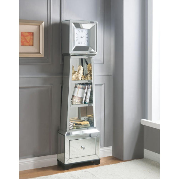 Grandfather Clock Mirrored Storage & Display 