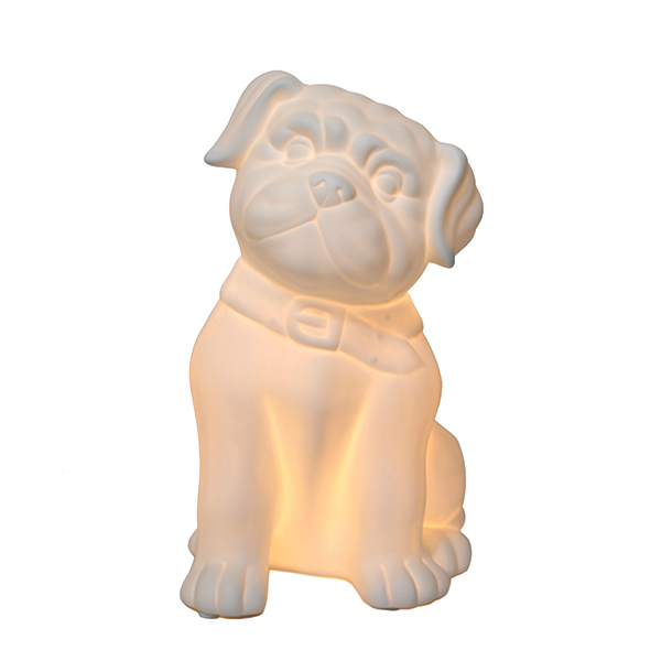 Puppy Dog Porcelain Table Lamp